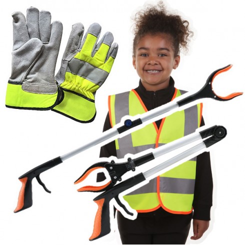 Childrens Kids Litter Picking Kit Set