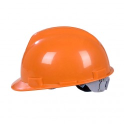 Orange Childrens Kids Hard Hat with Chin Strap