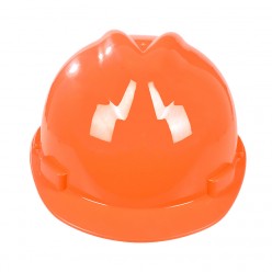 Orange Childrens Kids Hard Hat with Chin Strap